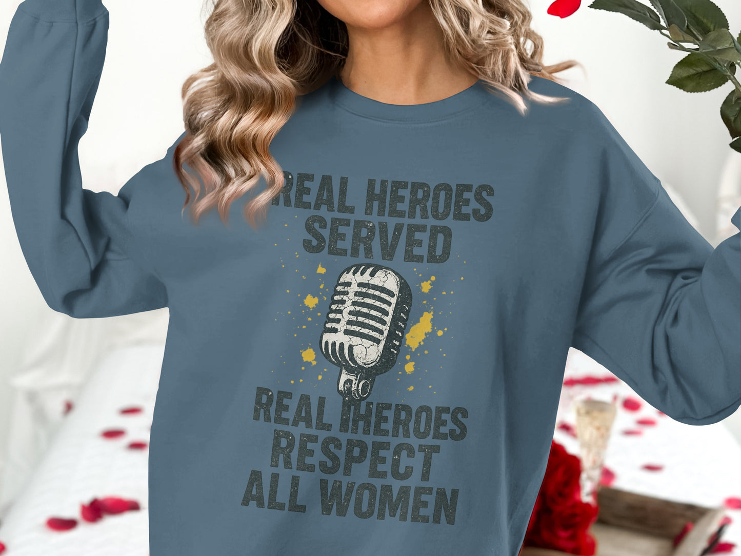 Real Heroes Served Respect All Women product
