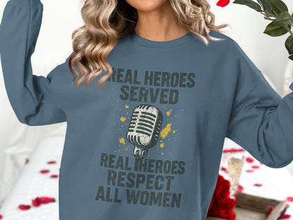 Real Heroes Served Respect All Women product