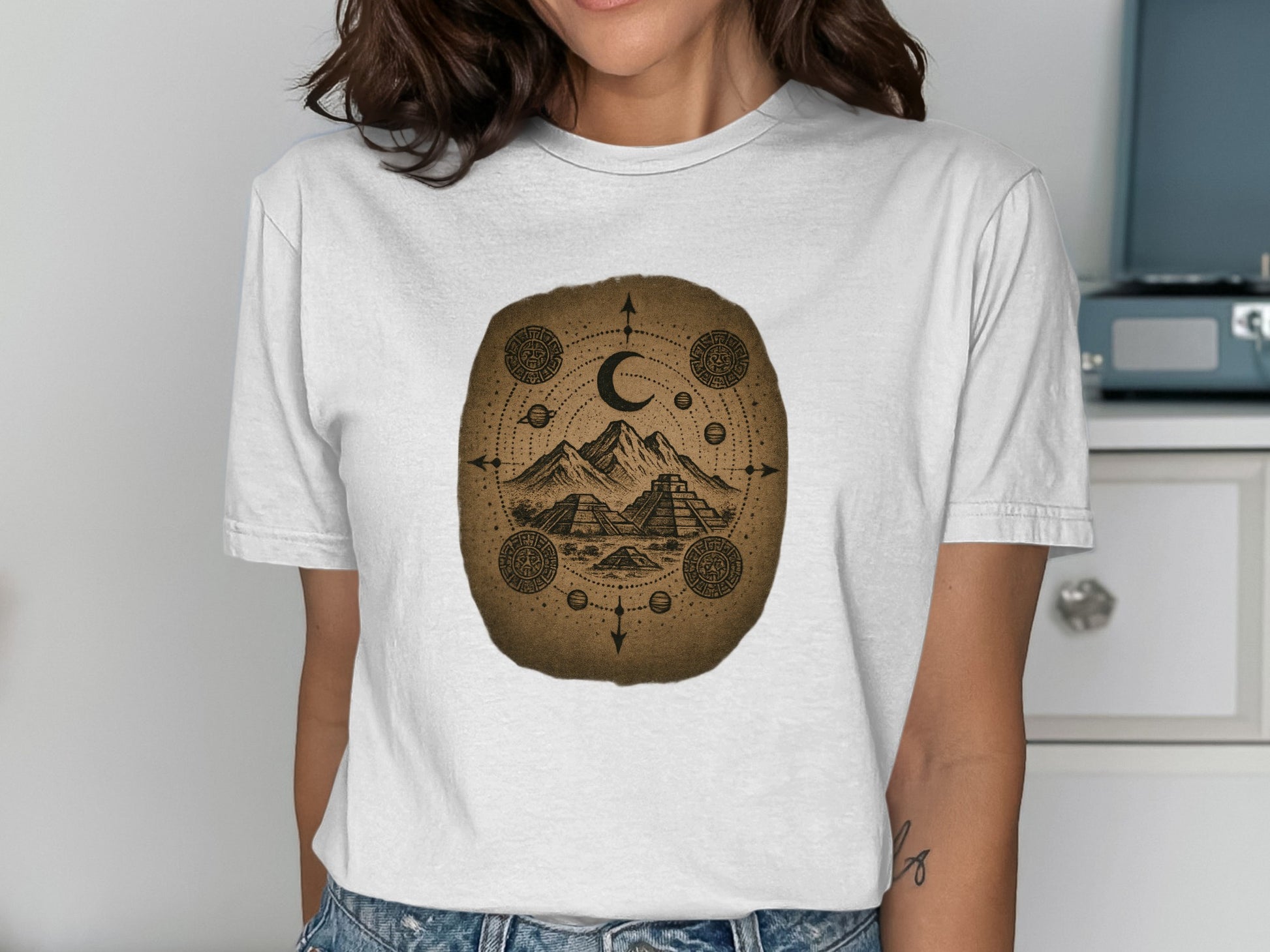 Celestial Mountain Ancient Symbol Design Shirt product