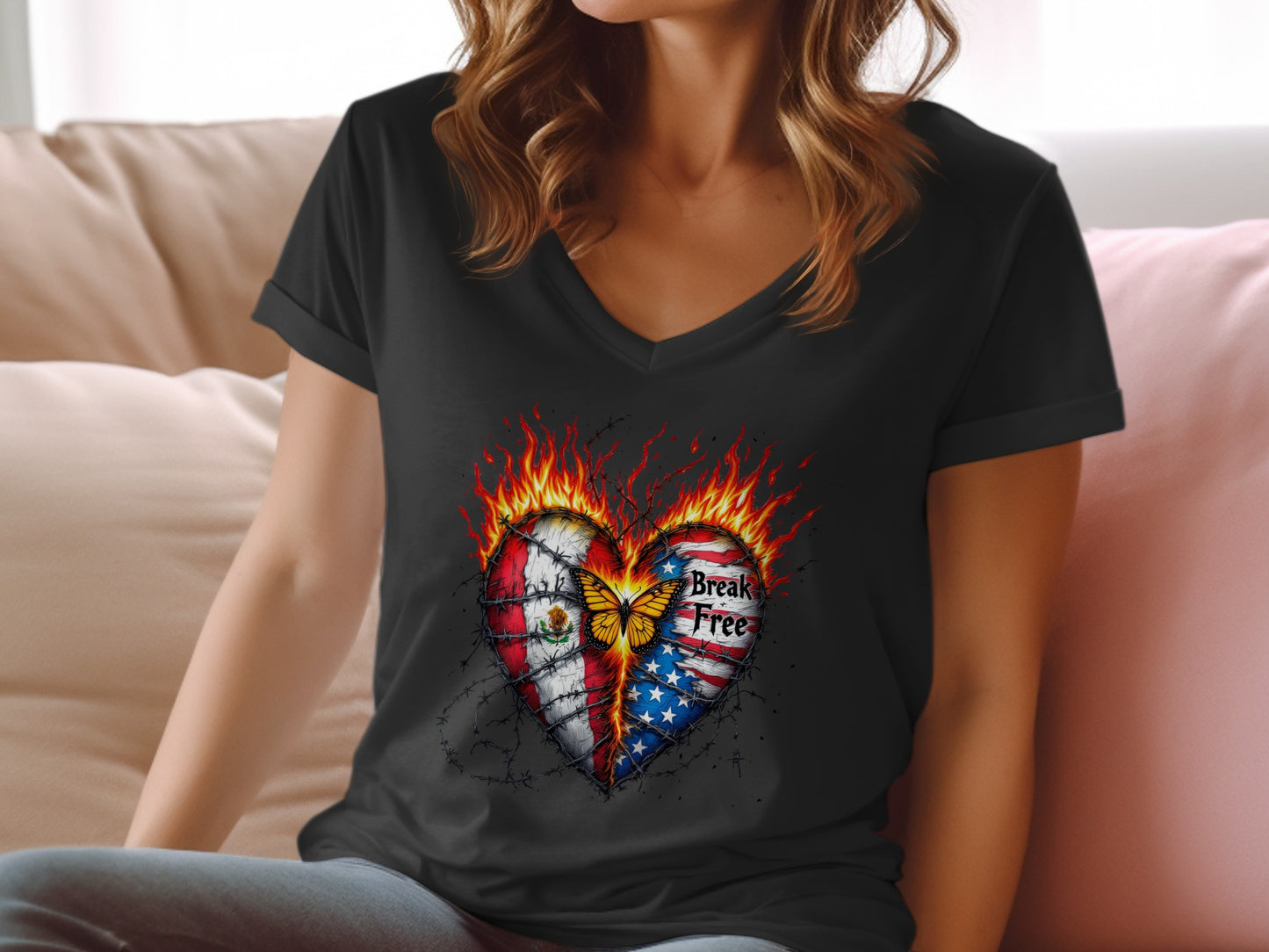Patriotic Break Free Design Women's T-Shirt product type