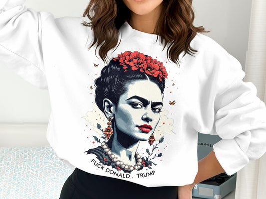 Vintage Artistic White Sweatshirt with Unique Design