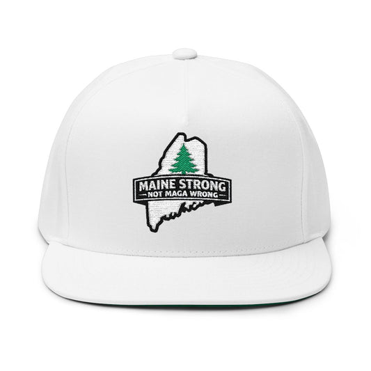 Maine Strong Not MAGA Wrong Embroidered Hat
