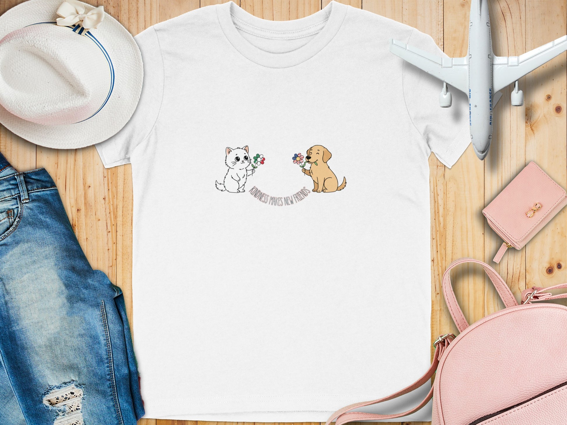 Adorable Cats and Dogs T-shirt for Animal Lovers