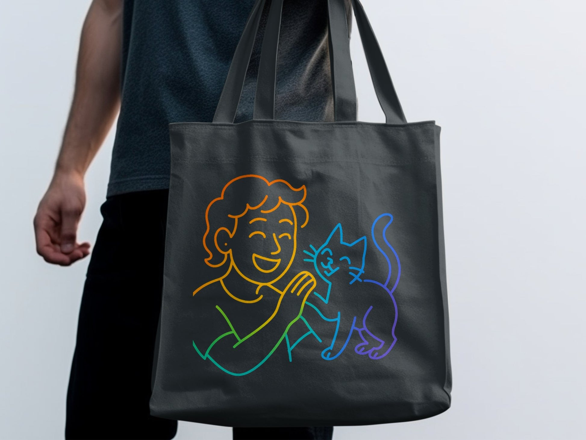 Cartoon Graphic Design Carry On Tote Bag product type