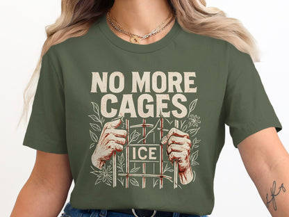 No More Cages Ice Statement Graphic T-Shirt product type