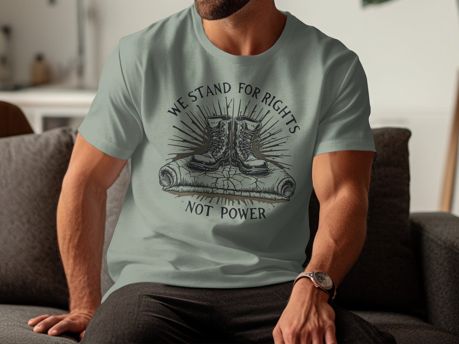 We Stand For Rights Not Power Graphic Shirt
