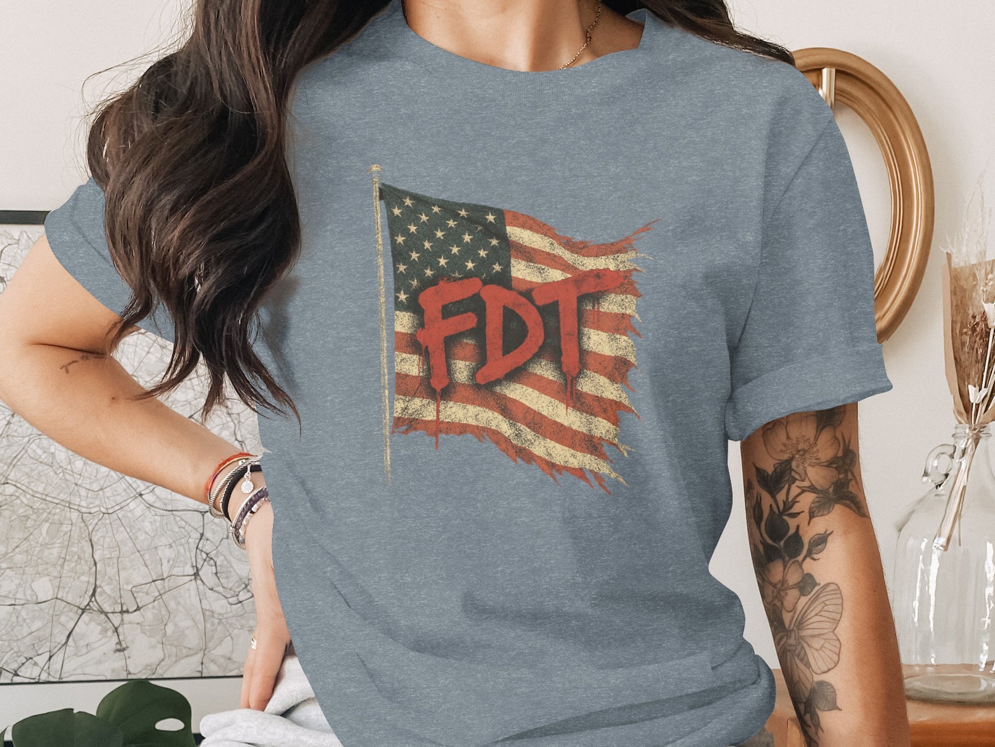 Show Your Style with FDT Flag Graphic T-shirt Product