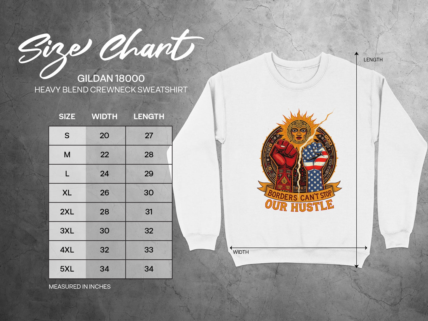 Borders Can't Stop Our Hustle Sweatshirt product type