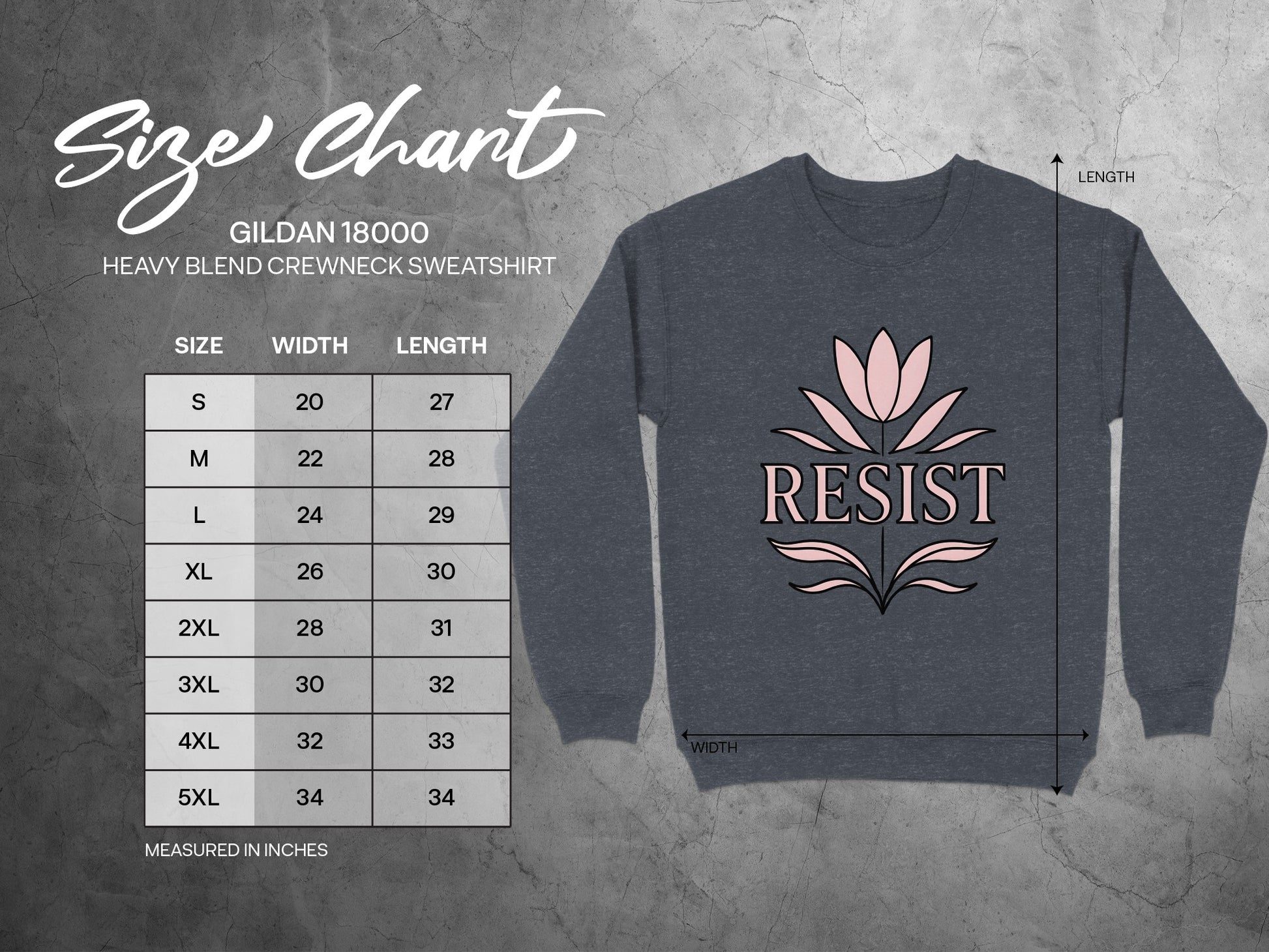 RESIST Graphic Design Heavy Blend Sweatshirt product