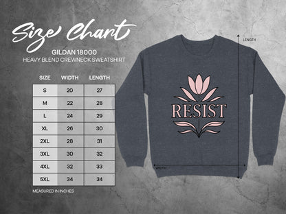 RESIST Graphic Design Heavy Blend Sweatshirt product