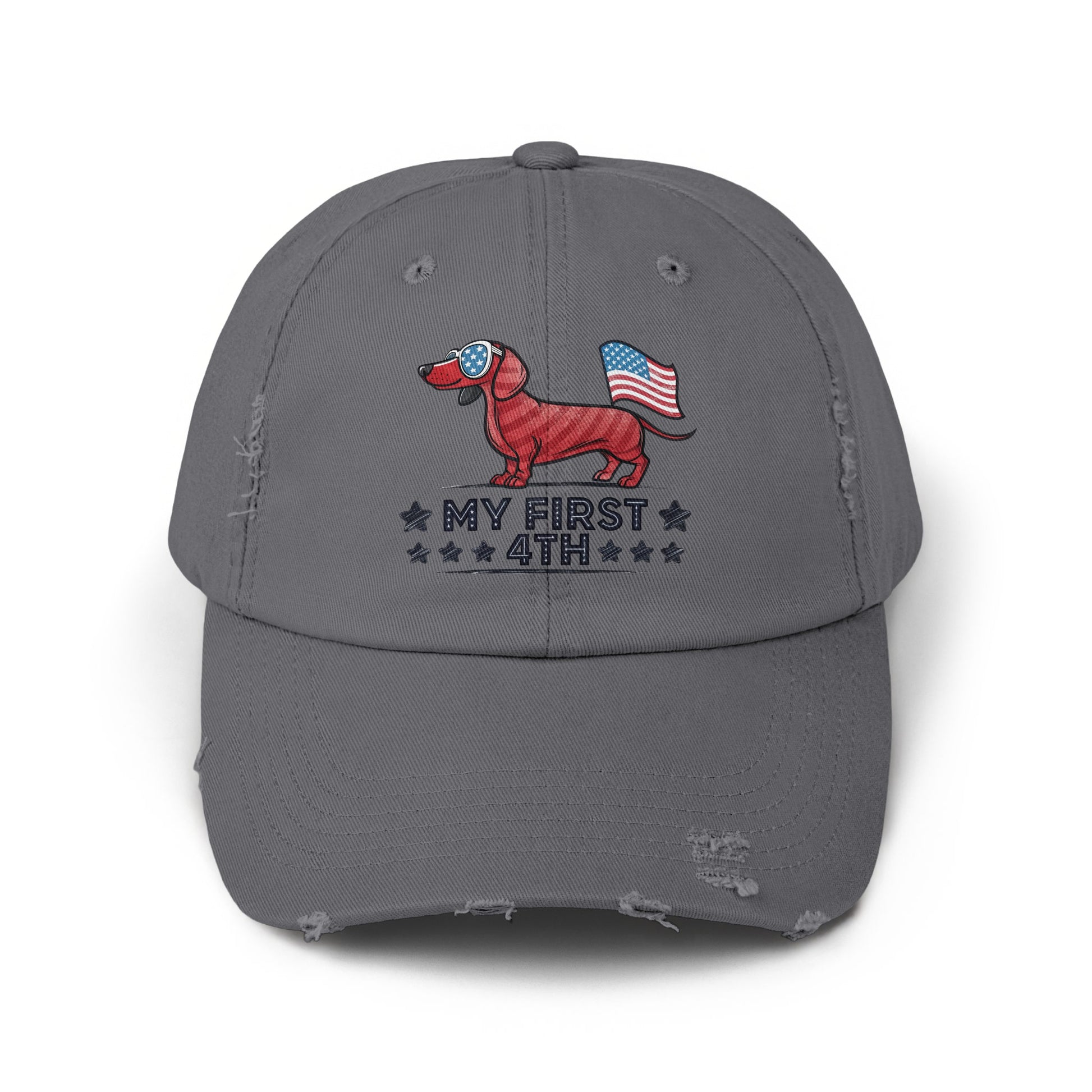 My First 4th Dachshund Design Embroidered Cap product