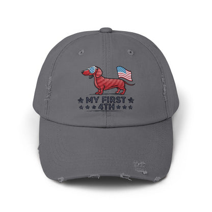 My First 4th Dachshund Design Embroidered Cap product