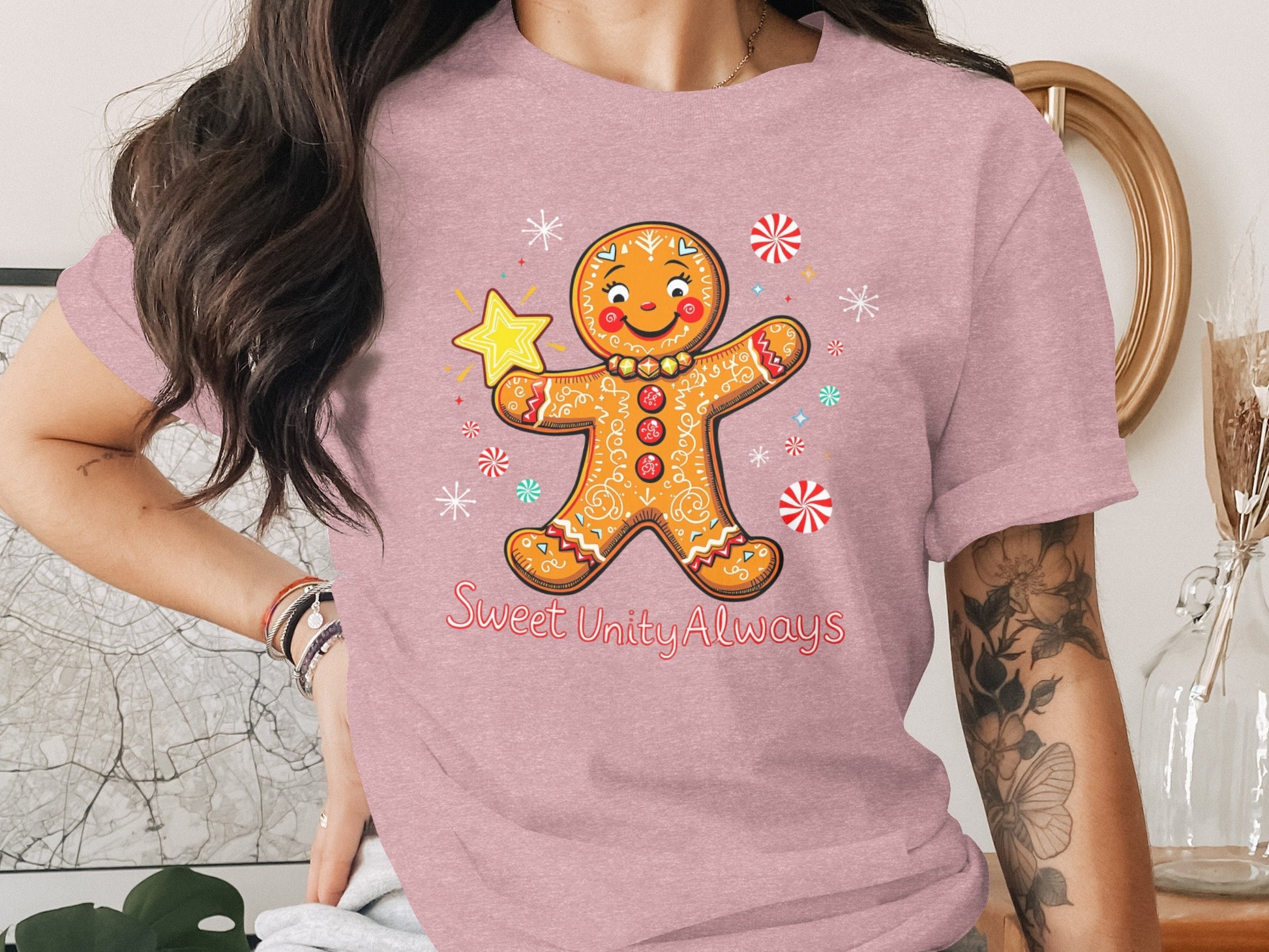 Sweet Unity Always Gingerbread Design Shirt