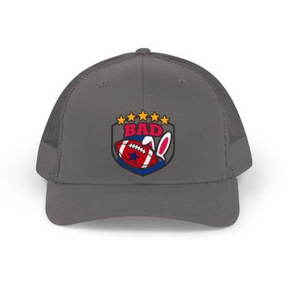 BAD Rabbit Football Cap with Five Star Rating Design