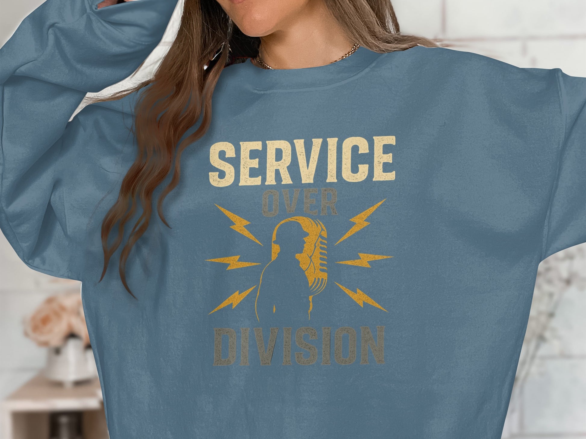 Service Over Division Graphic Sweatshirt product type