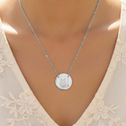 Cat Portrait Custom Personalized Necklace Style
