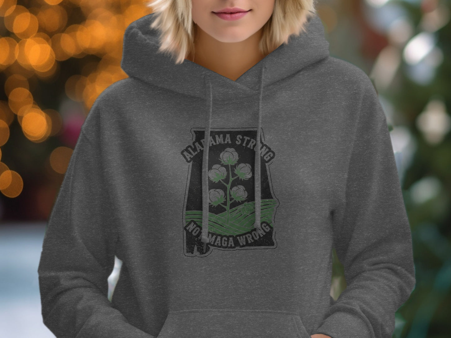 Alabama Strong No Maga Wrong Hoodie product