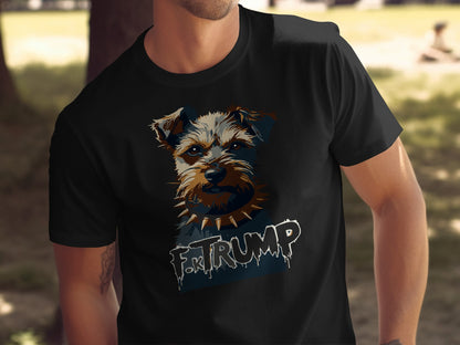 Dog Illustration with F. Trump Text T-Shirt product