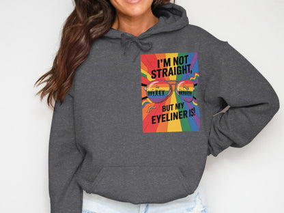 I'm Not Straight But My Eyeliner Is Hoodie product