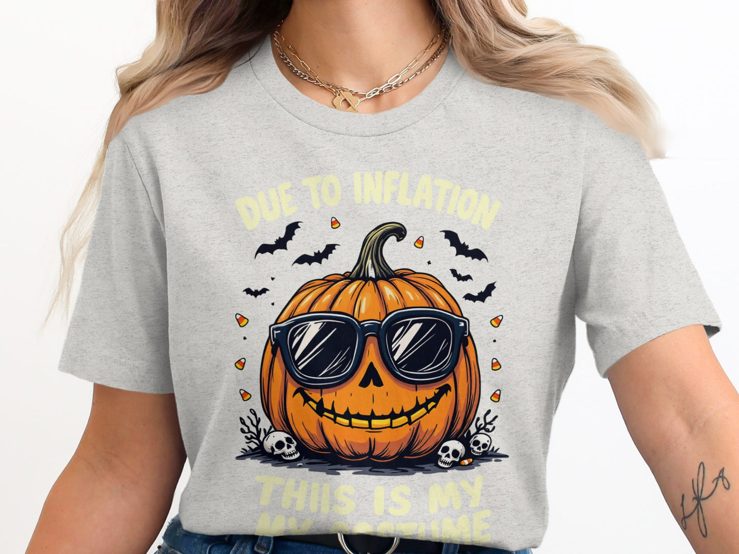 Due to Inflation Pumpkin Graphic T-shirt product