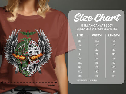 We Resist We Rise Skull Graphic Unisex Jersey Tee product type