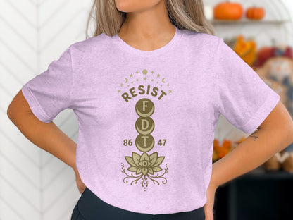 Resist FDT 86 47 with Floral Design Shirt