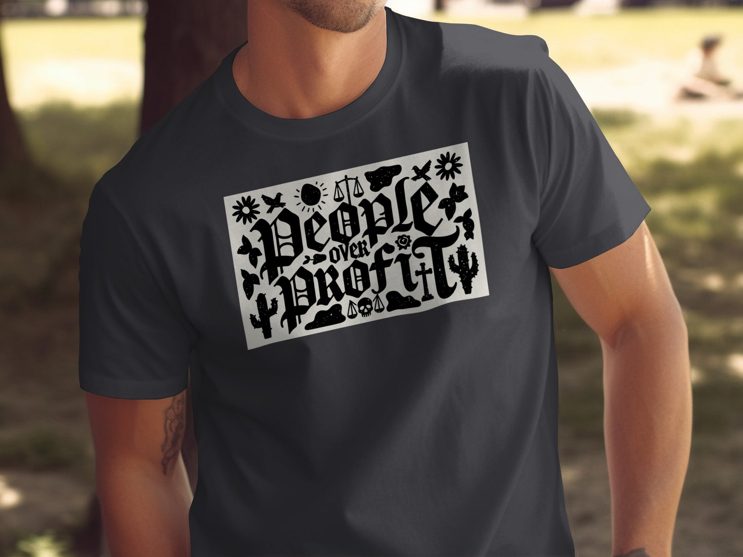 People Over Profit Unique Graphic Printed T-shirt
