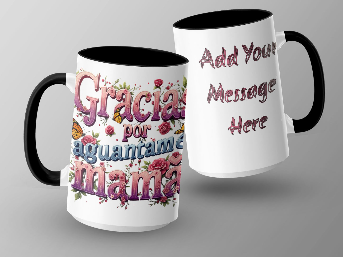 Personalized Gracias Por Aguantarme Mama Custom Mug product