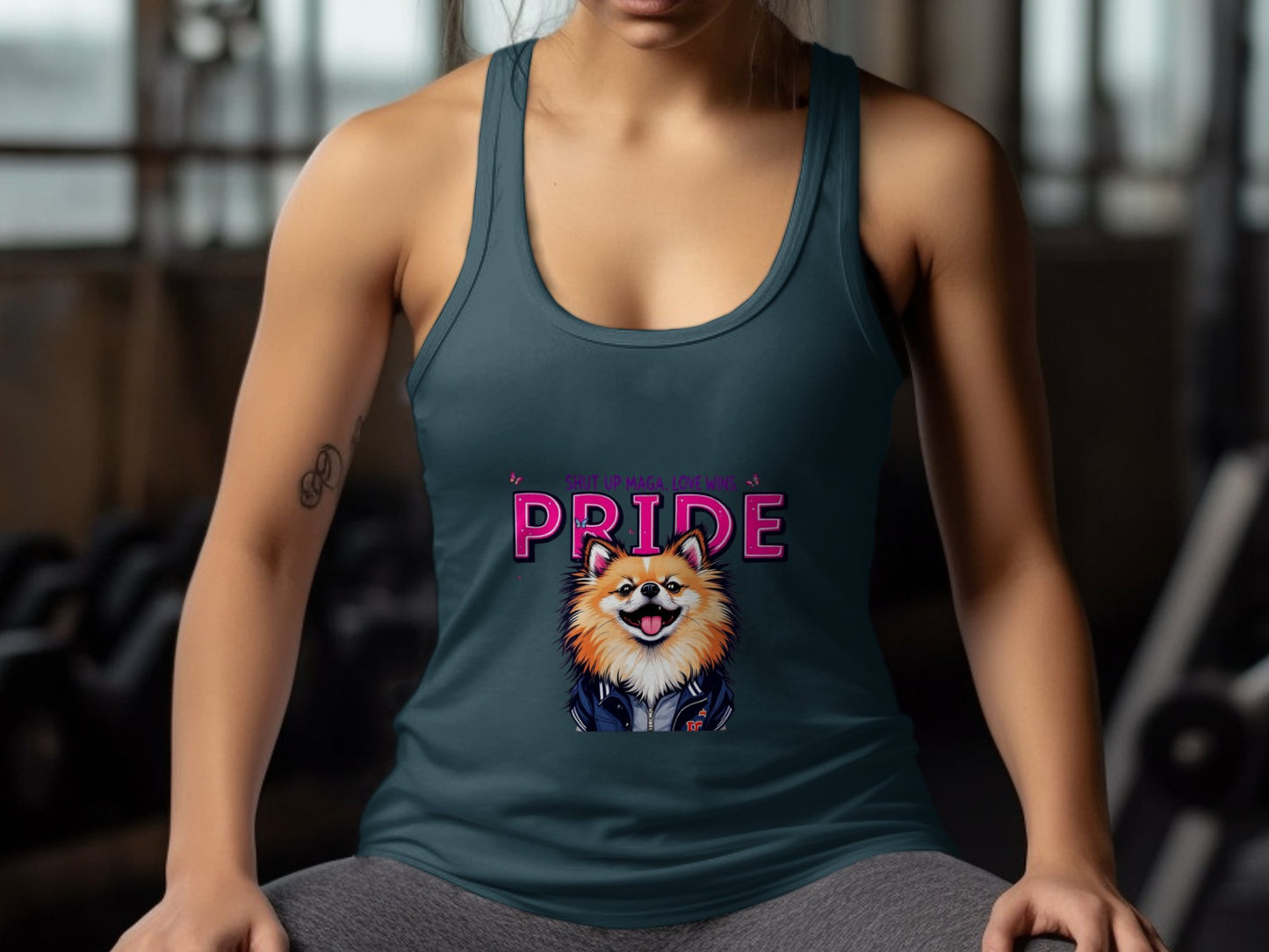 Cute Pomeranian Pride Graphic Women's Tank Top product