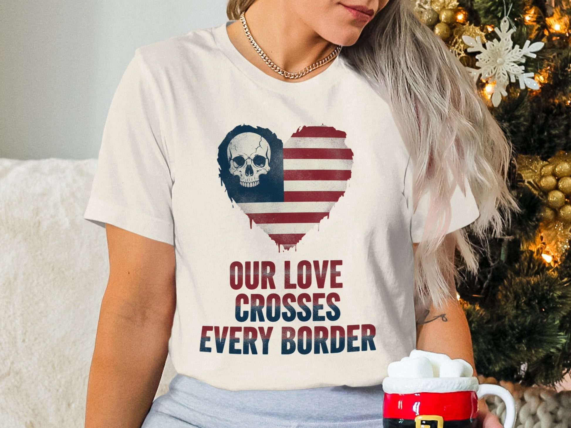 Our Love Crosses Every Border Graphic Tee