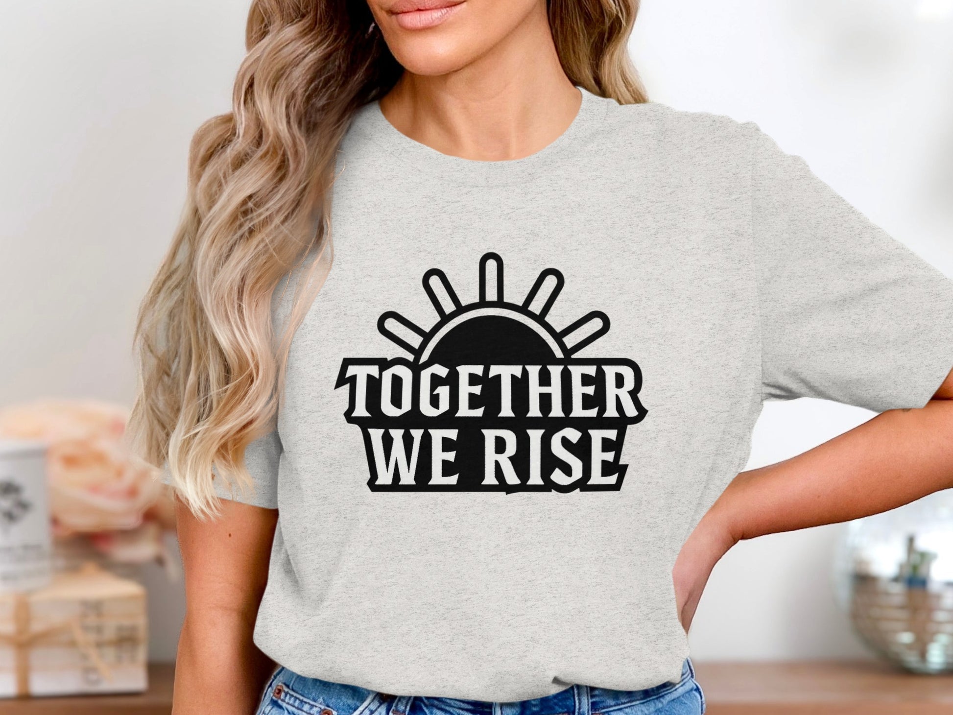 Together We Rise Motivational T-shirt product type