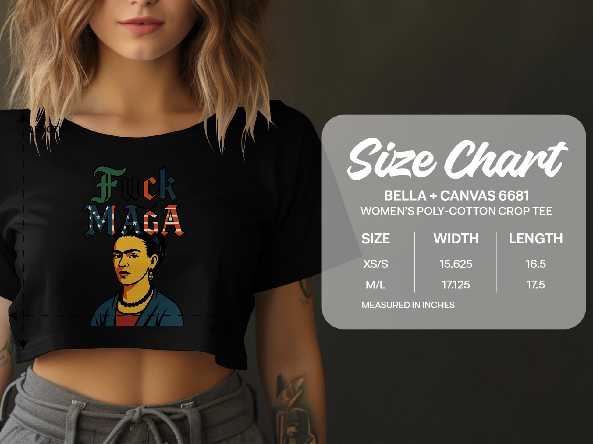 Fuck Maga Bella Canvas 6681 Crop Top product