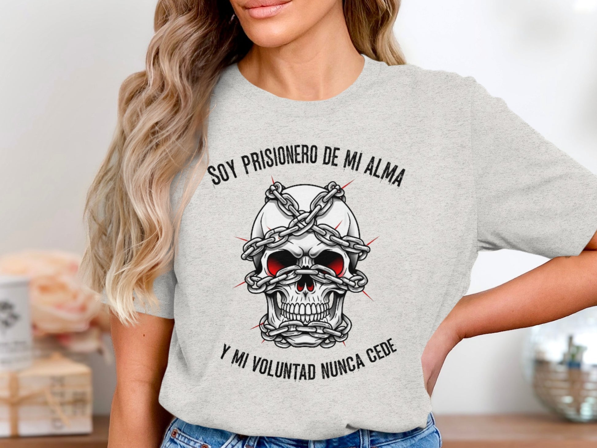 Soy Prisionero De Mi Alma Skull Design T-shirt product type