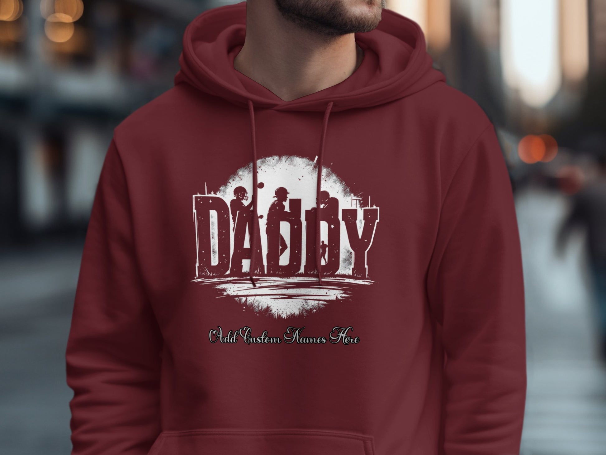 Personalized Daddy Hoodie Custom Names Apparel product