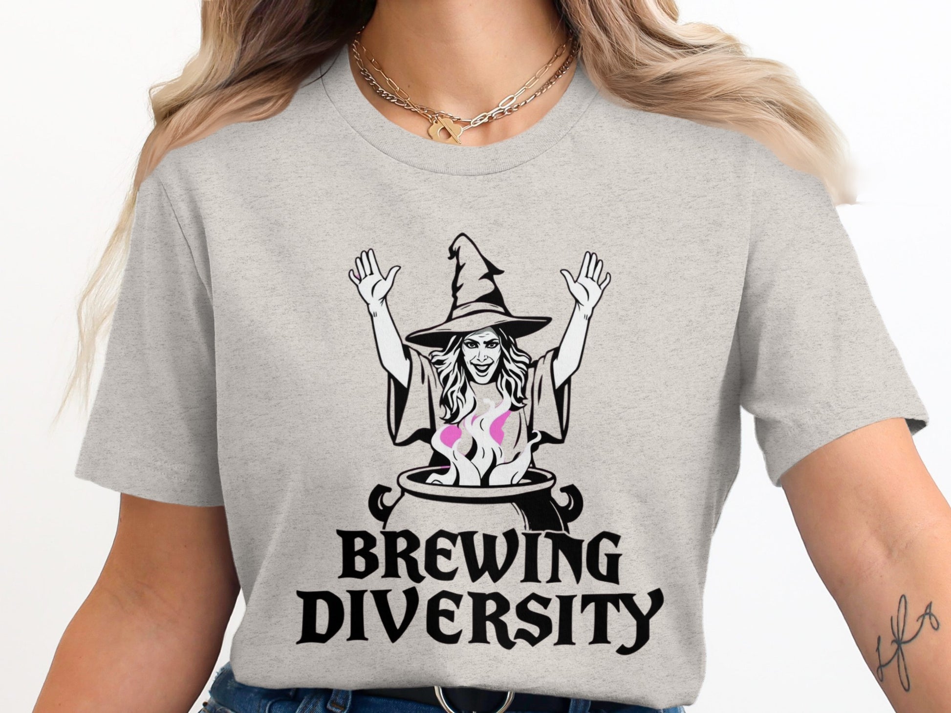 Brewing Diversity Witch Graphic T-Shirt product type
