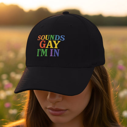 Sounds Gay I'm In Colorful Embroidered Cap product
