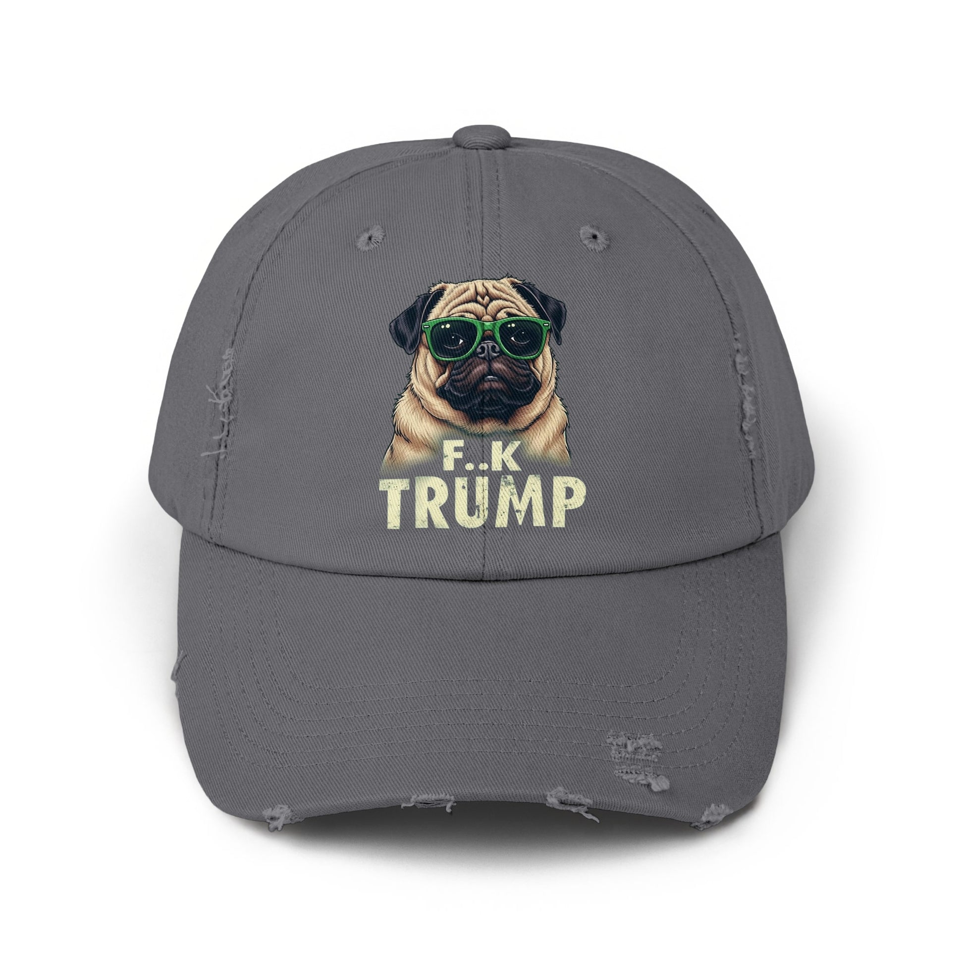 Pug Wearing Sunglasses F K Trump Design Hat product type