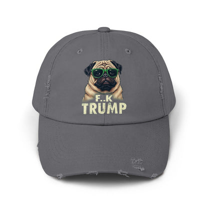 Pug Wearing Sunglasses F K Trump Design Hat product type