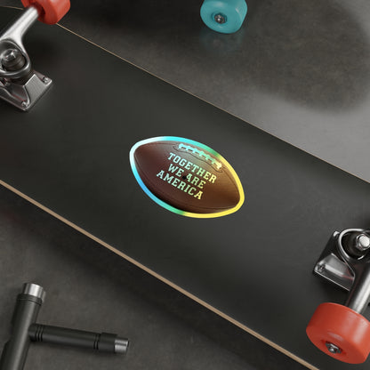 Together We Are America Skateboard Deck with Football Design