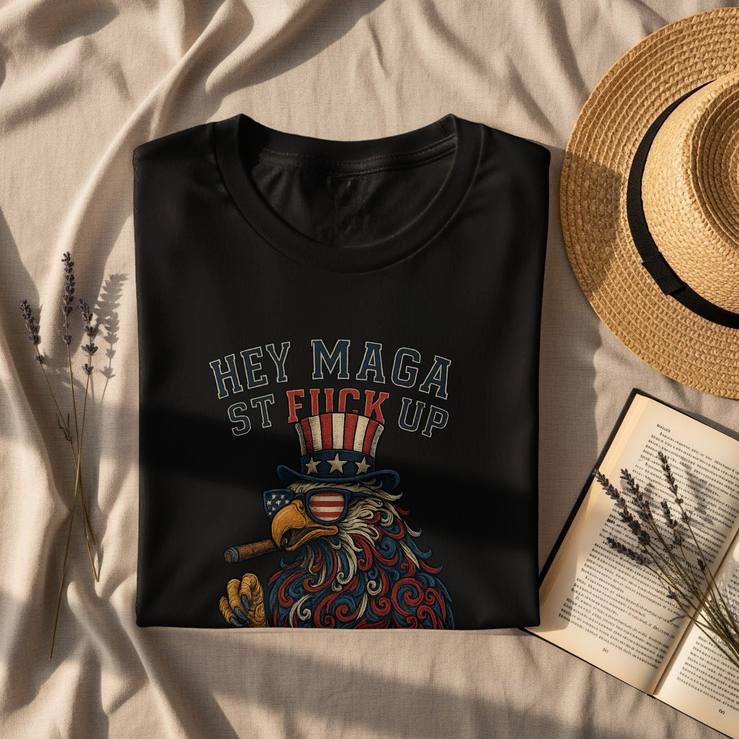 Hey MAGA ST FU Colorful Eagle Shirt product
