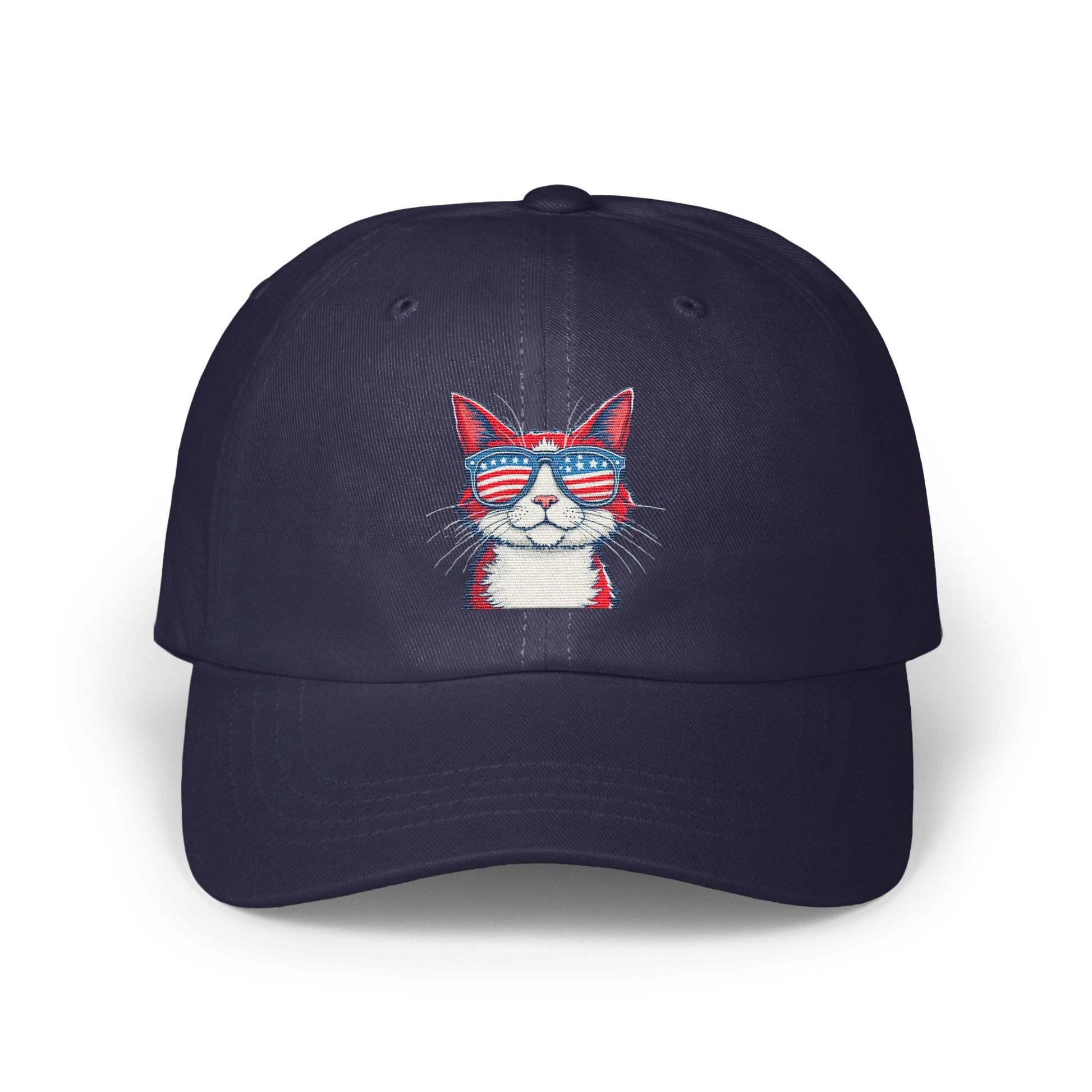 Cat with USA Sunglasses Embroidered Hat product