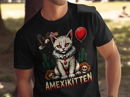 Spooky Amexikitten T-Shirt with Festive Graphics product