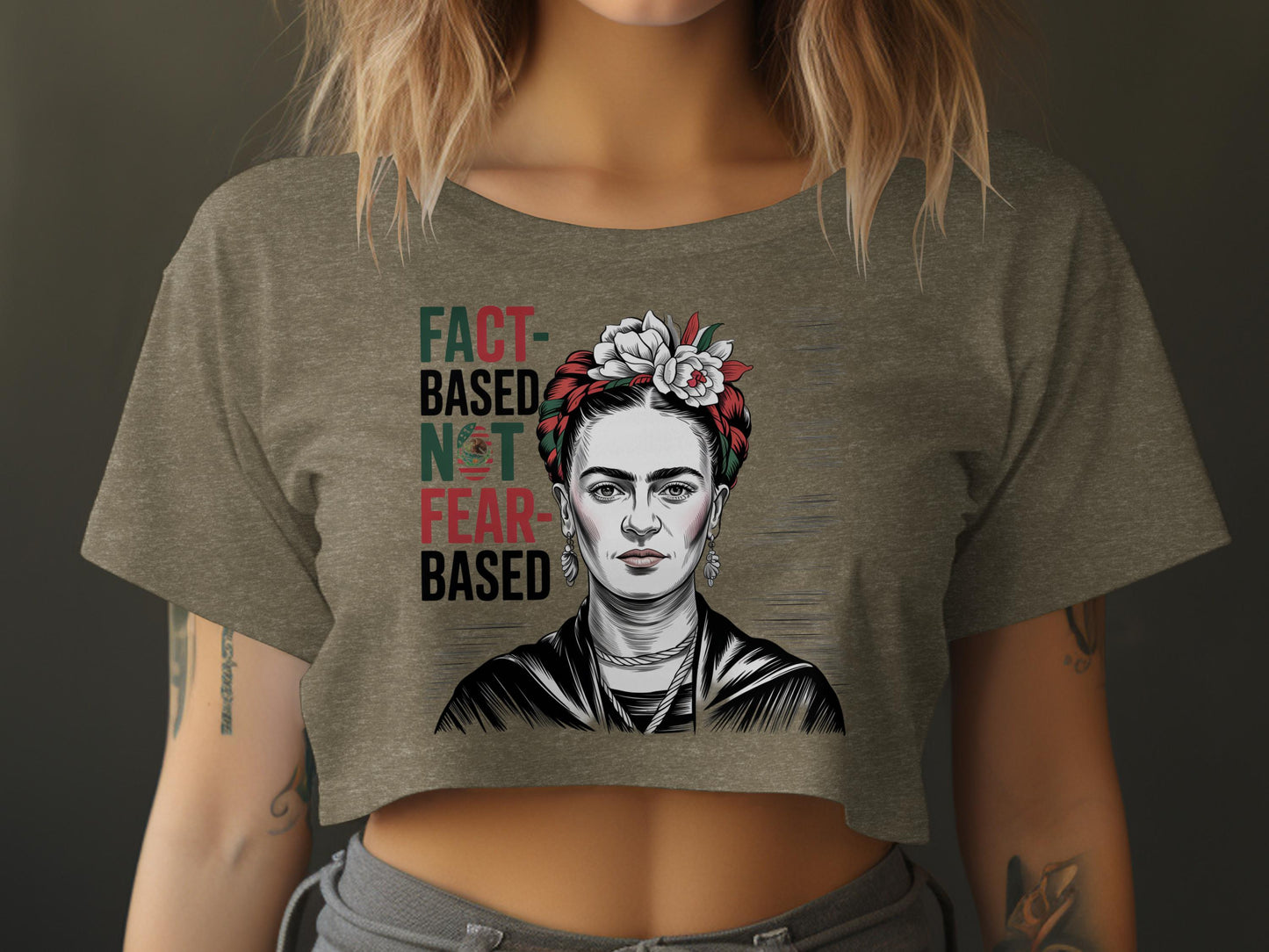 Fact Based Not Fear Based Graphic Tee product