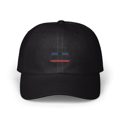Retro Style Embroidered Black Baseball Cap product type