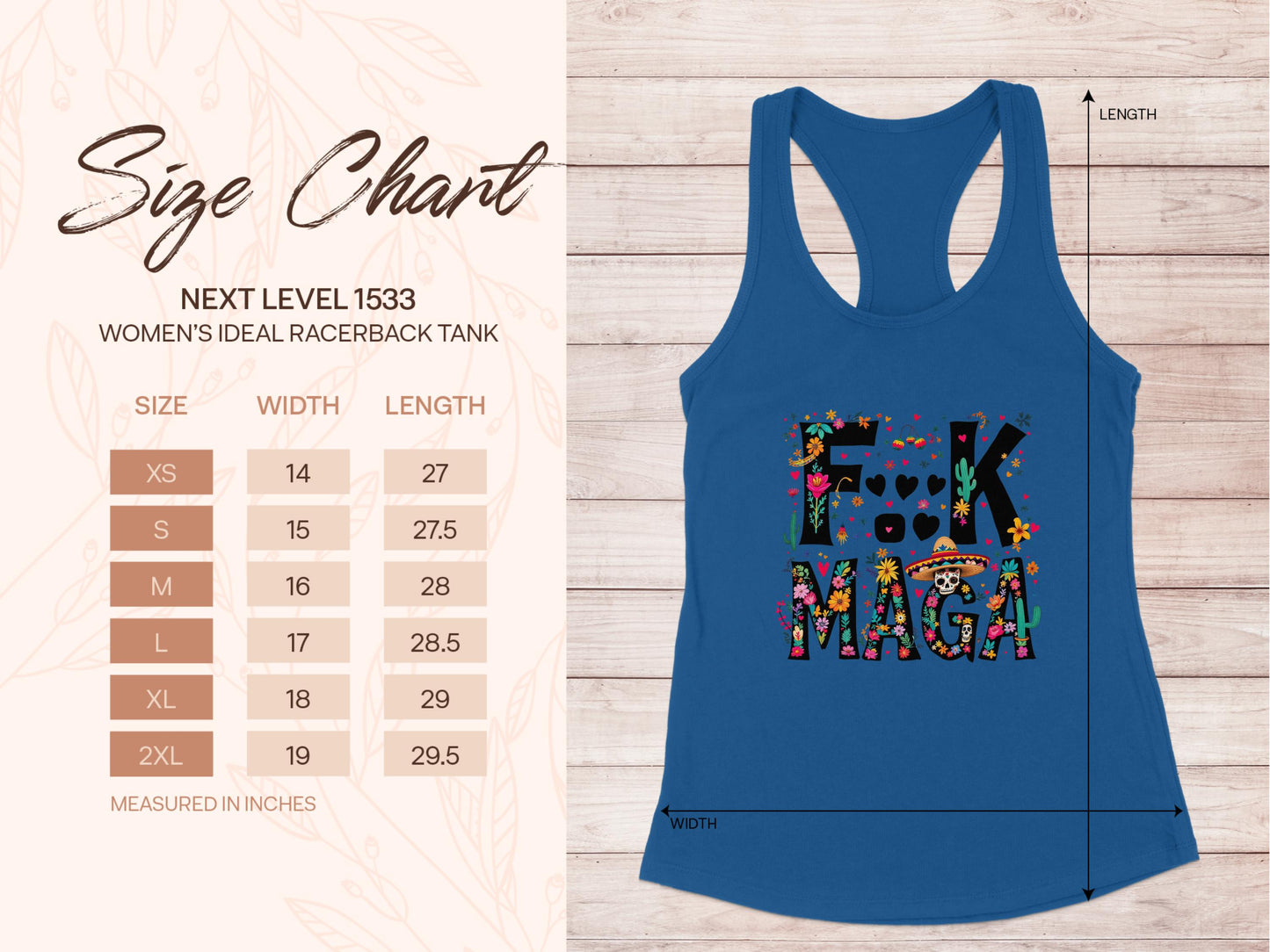 Vibrant Floral Graphic Racerback Tank Top product type