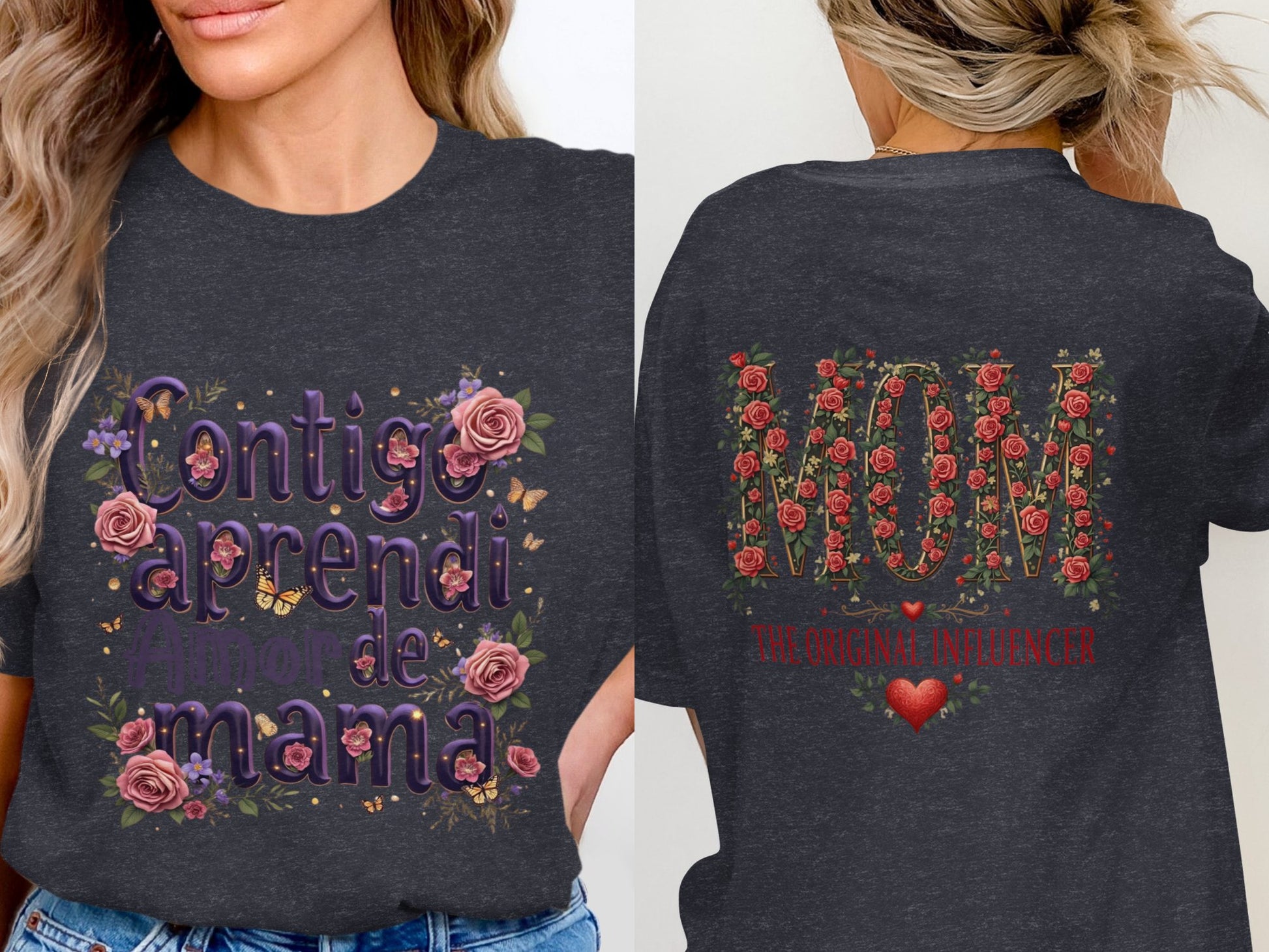 Bilingual Mom Themed Graphic T-Shirt Product