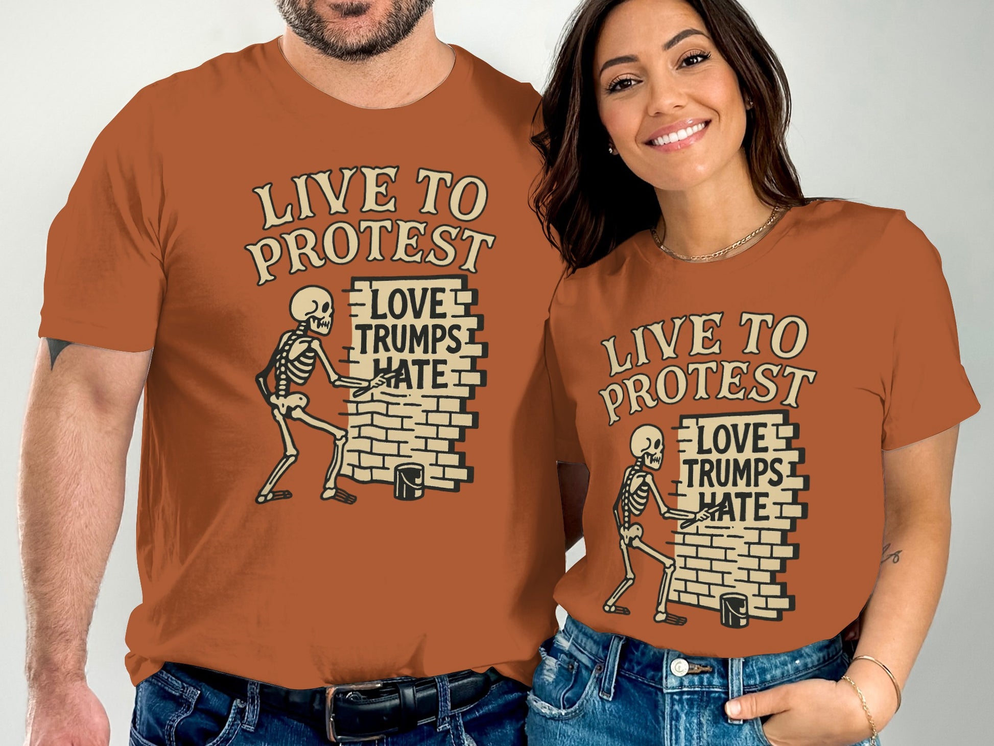 Live to Protest Love Trumps Hate T-shirt product type