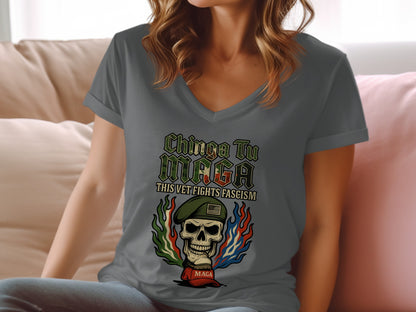 Chinga Tu MAGA This Vet Fights Fascism t-shirt product