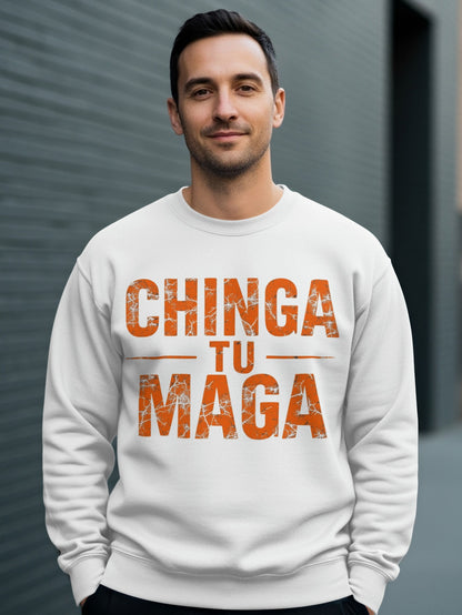 Chinga Tu Maga Graphic Print Sweatshirt
