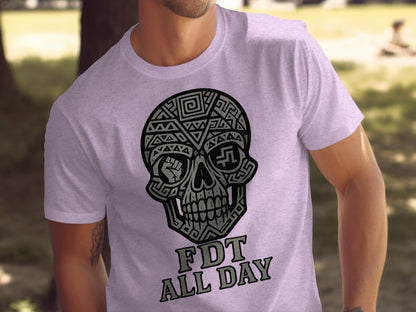 FDT All Day Skull Print Graphic Casual Shirt product